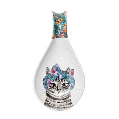 Mikasa Tipperleyhill Porcelain Cat Spoon Rest