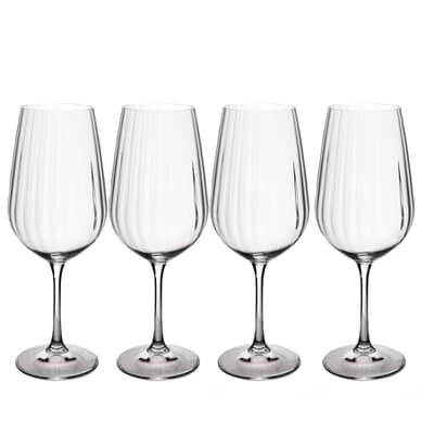 Mikasa Treviso 4-Piece Crystal Red Wine Glass Set 600ml