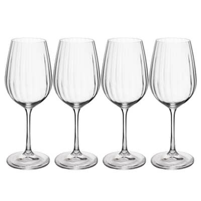 Mikasa Treviso 4-Piece Crystal White Wine Glass Set 350ml