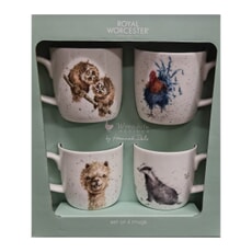 Wrendale Animal 4 Piece Mug Gift Set