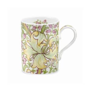 Royal Worcester Morris and Co Golden Lily Mug - Olive/Russet