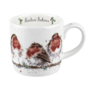 Wrendale Christmas Rockin Robins Mug