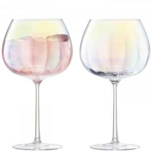 LSA Glassware - Pearl Balloon Goblets Set Of 2