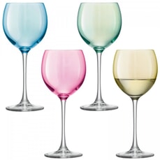 LSA Glassware - Polka Wine Glasses Set Of 4