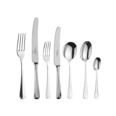 Arthur Price Rattail Sovereign Silver Plate 58 Piece Canteen