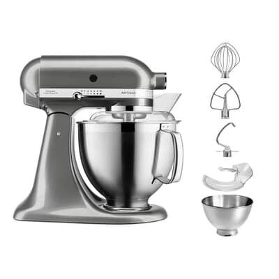 KitchenAid Artisan Mixer 4.8L Medallion Silver Grade A RET-5KSM185PSBMS