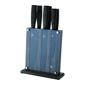 Rockingham Forge 7 Piece Knife Block Set With Rounded Blades