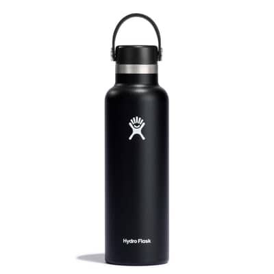 HydroFlask 21oz S/S Water Bottle with Flex Cap Black