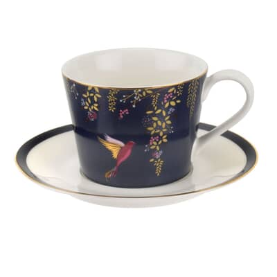 Sara Miller Chelsea Collection - Teacup And Saucer Navy