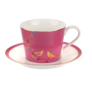 Sara Miller Chelsea Collection - Teacup And Saucer Pink
