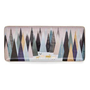 Sara Miller Frosted Pines Sandwich Tray