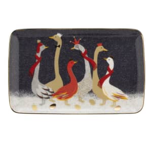Sara Miller Geese Christmas Collection - 7.5 Inch Tray