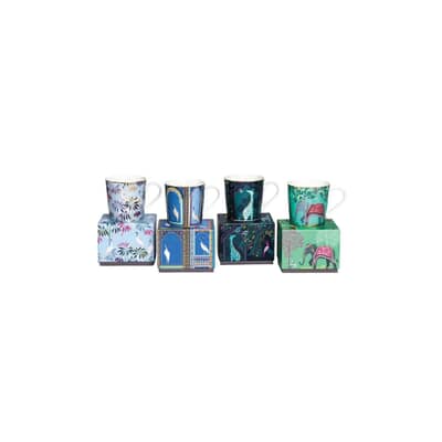Sara Miller India Collection - Mugs Set Of 4