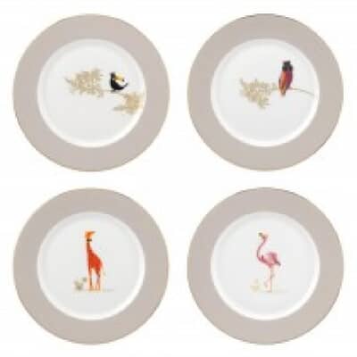 Sara Miller Piccadilly Dessert/Salad Plate Set Of 4