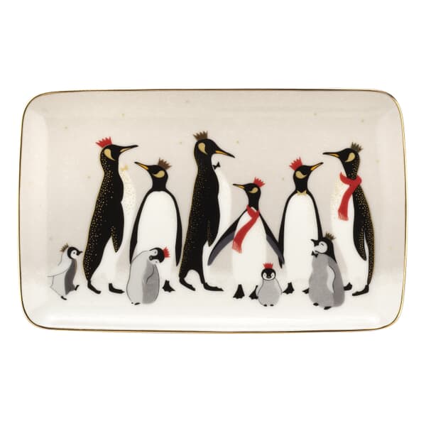 Sara Miller Penguin Christmas Collection - 7.5 Inch Tray