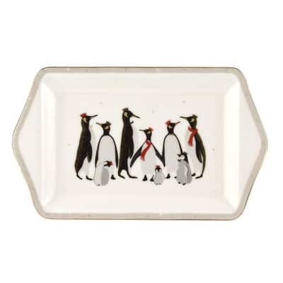 Sara Miller Penguin Christmas Collection - Dessert Tray