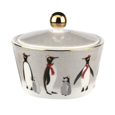 Sara Miller Penguin Christmas Collection - Lidded Bowl