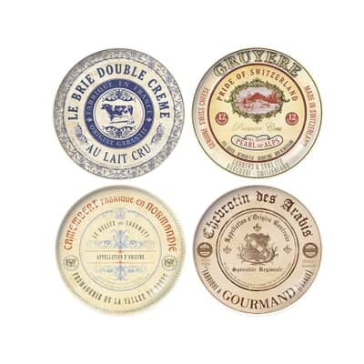 Creative Tops Gourmet Cheese Set Of 4 Cheese Plates