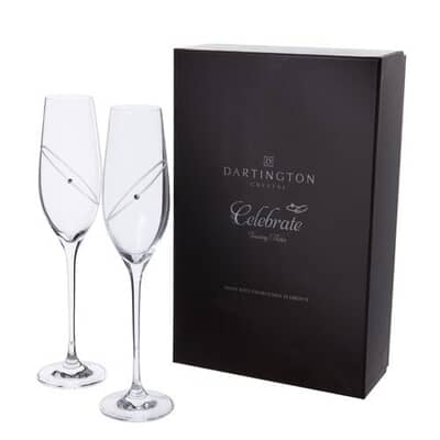 Dartington Glitz Celebrate Flute Pair