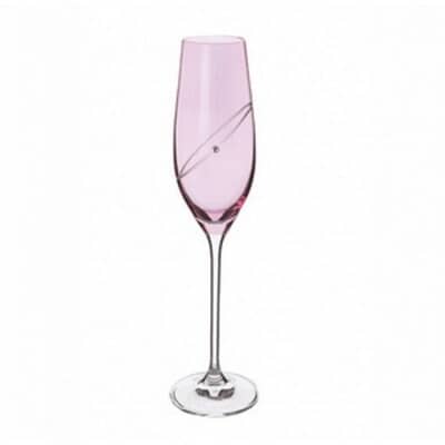 Dartington Glitz Celebrate Ruby Flute Pair