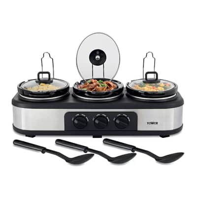 Tower Three Pot Slow Cooker