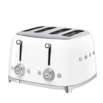 Smeg 50s Retro 4 Slice Toaster White