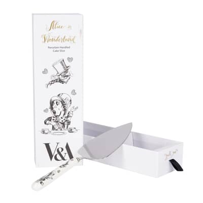 VA Alice in Wonderland Stainless Steel Cake Slicer Gift Boxed