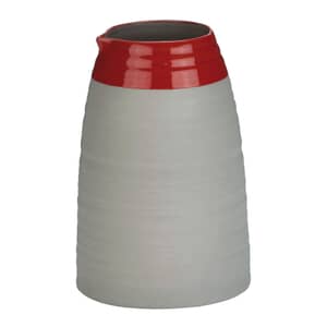 Murmur Dipped Stoneware Tall Vase Red