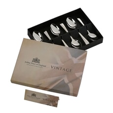 Arthur Price Vintage Stainless Steel English Tea Spoons Set Of 6