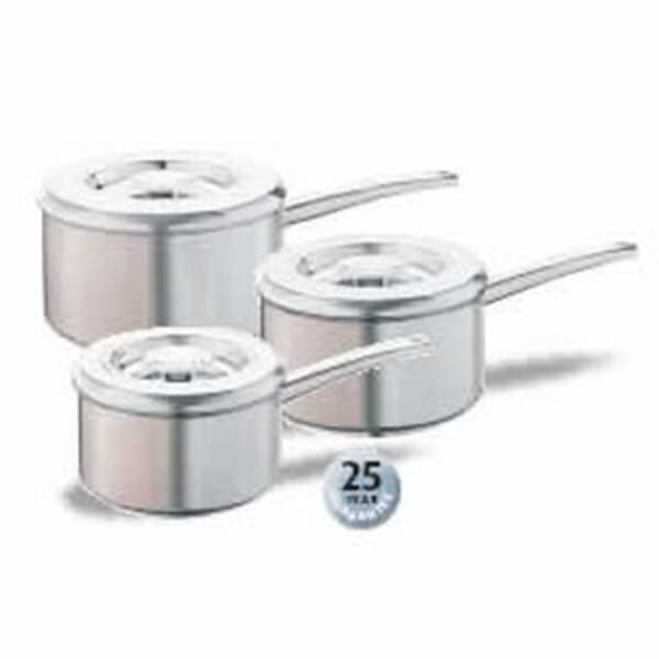 AGA Stainless Steel Saucepan Set 1.5/2/3 Litre (W1145)