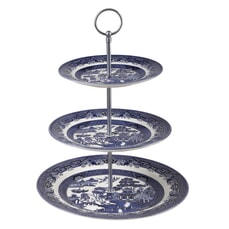 Blue Willow - 3 Tier Cake Stand