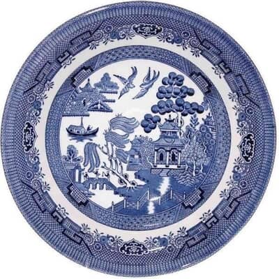 Churchill Blue Willow Coupe Bowl