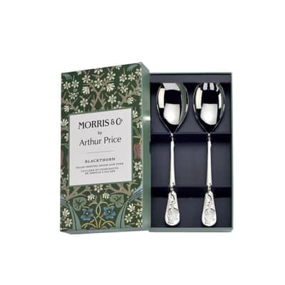 Arthur Price Morris and Co Blackthorn Pair Of Salad Servers
