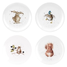 Wrendale 8 Inch Coupe Plate Assorted Set Of 4