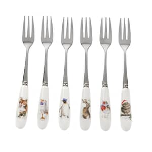 Wrendale Christmas Pastry Forks Set Of 6