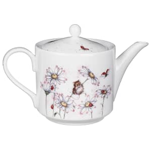 Wrendale 2 Pint Teapot (Mouse And Flower)