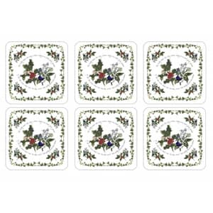 Portmeirion Holly and Ivy - Coasters Set Of 6