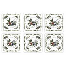 Portmeirion Holly and Ivy - Coasters Set Of 6