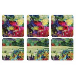 Portmeirion Pimpernel - Impressionist Flowers Coasters x 6