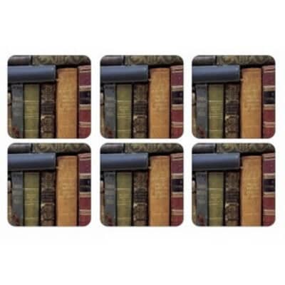 Portmeirion Pimpernel - Archive Books Coasters Set Of 6