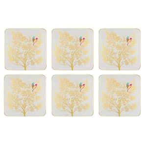 Sara Miller Chelsea Collection - Coasters Set of 6 Light Grey