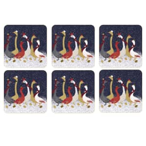 Sara Miller Geese Christmas Collection - Coasters Set Of 6