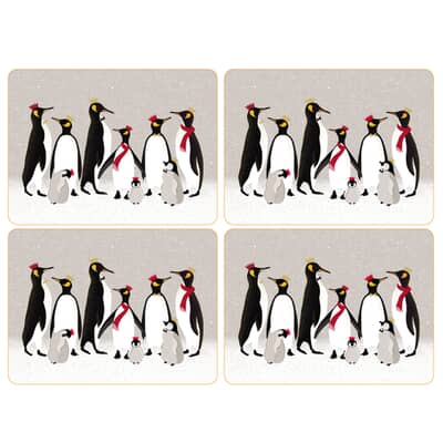 Sara Miller Penguin Christmas Collection - Placemats Set Of 4