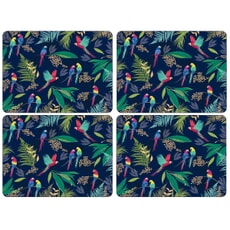Sara Miller Parrot Collection - Placemats Set Of 4