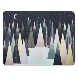 Sara Miller Frosted Pines Placemats Set Of 4