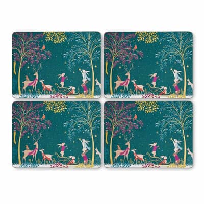 Sara Miller Woodland Tales Set Of 4 Placemats