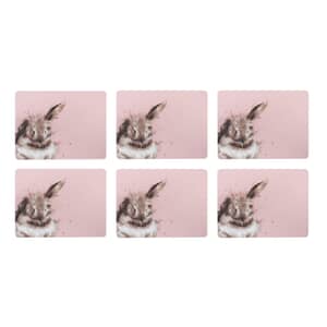 Wrendale Bathtime (Rabbit) Placemats Set Of 6