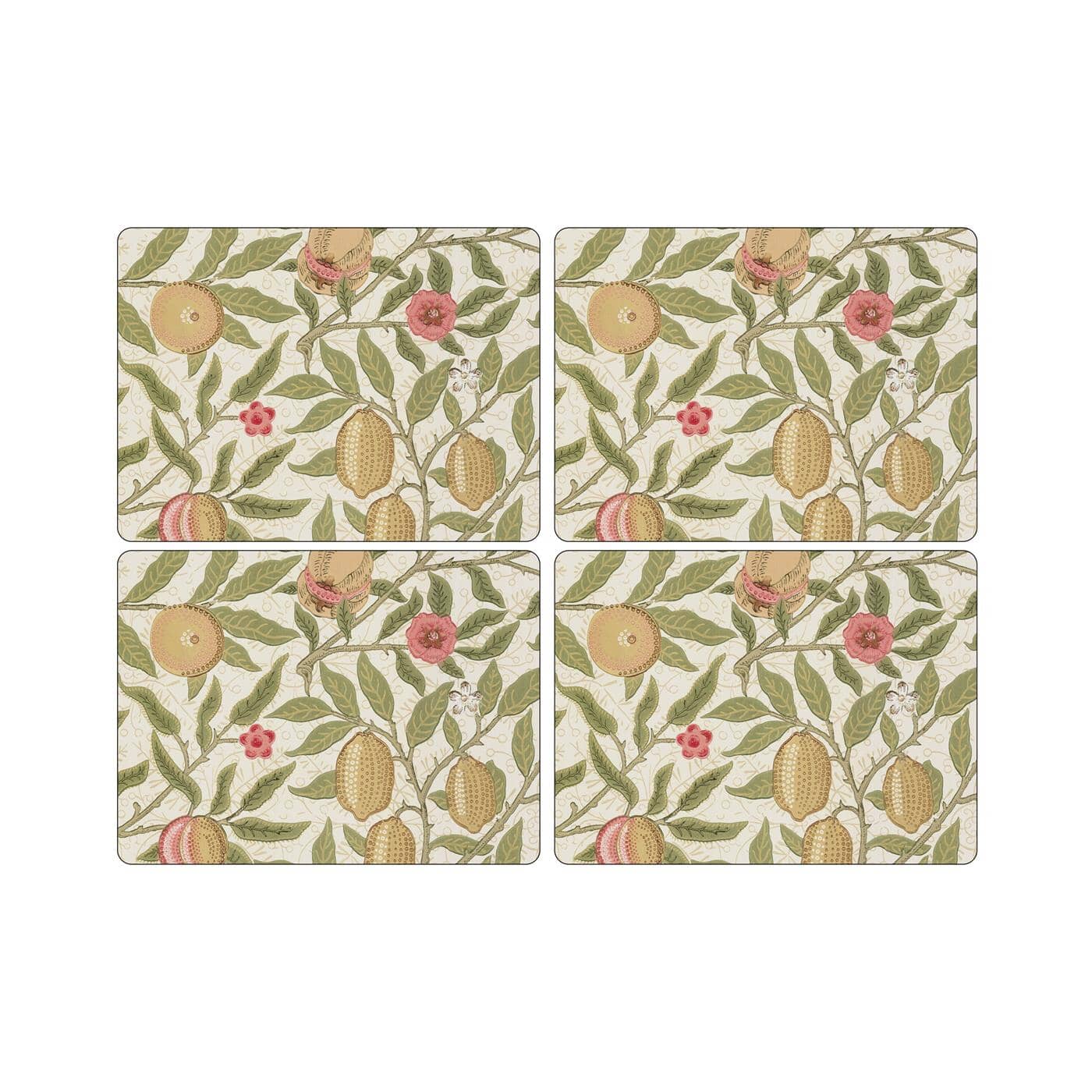 Portmeirion Pimpernel Fruit Cream Placemats Set Of 4 (X0010648714)
