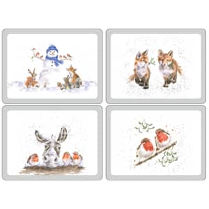 Wrendale Christmas Large Christmas Placemats Set Of 4