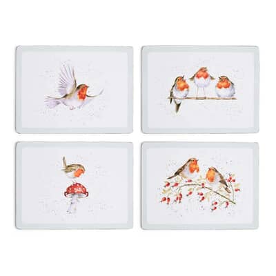 Wrendale Christmas Festive Friends Large Placemats Set Of 4